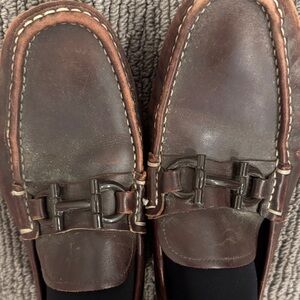 Men's Ferragamo Brown Leather Loafers